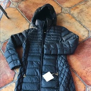 Michael Kors, long down coat, black, S NWT!
